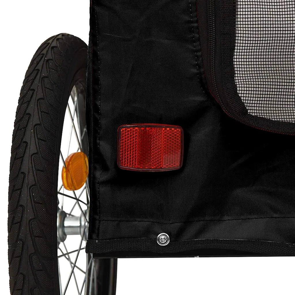 Rimorchio per bicicletta per animali domestici Nero CFW9222967