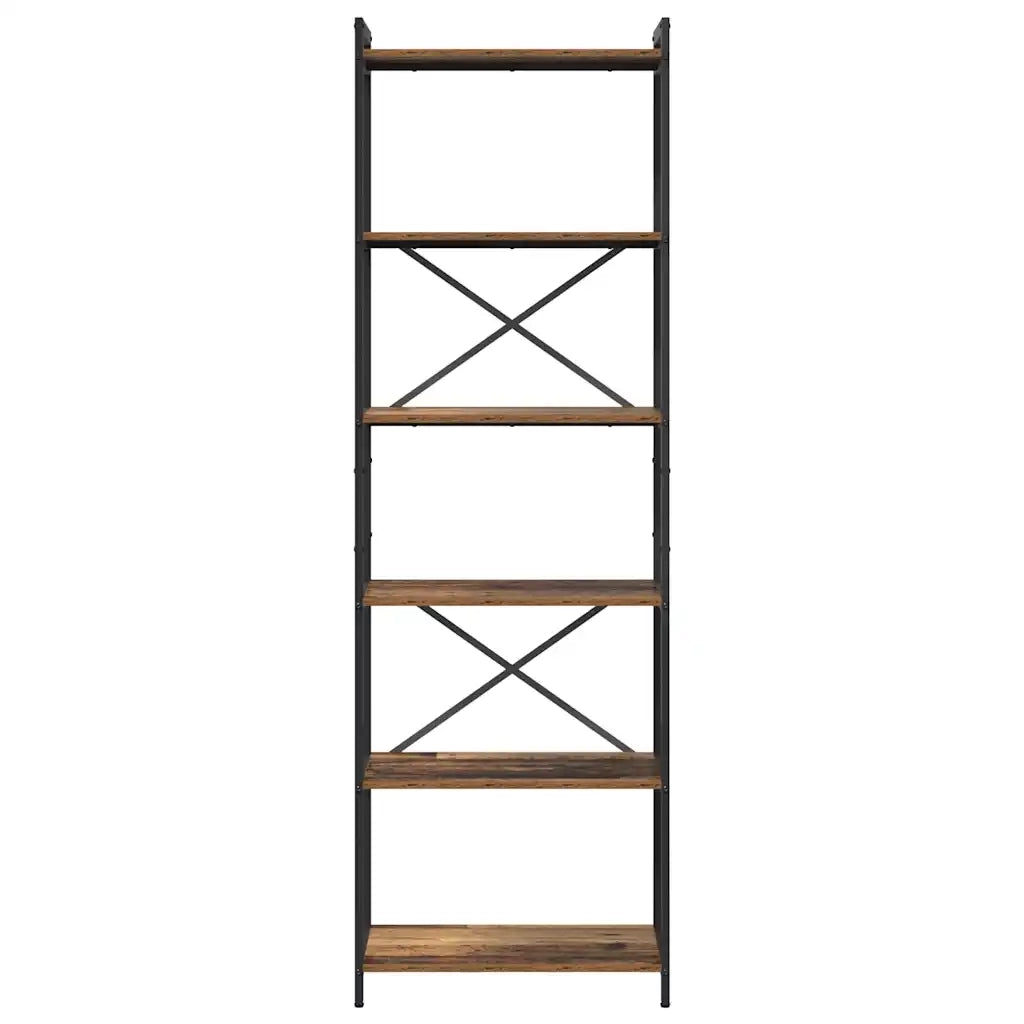 vidaXL Libreria Legno vecchio 60 x 30 x 188 cm Legno multistrato