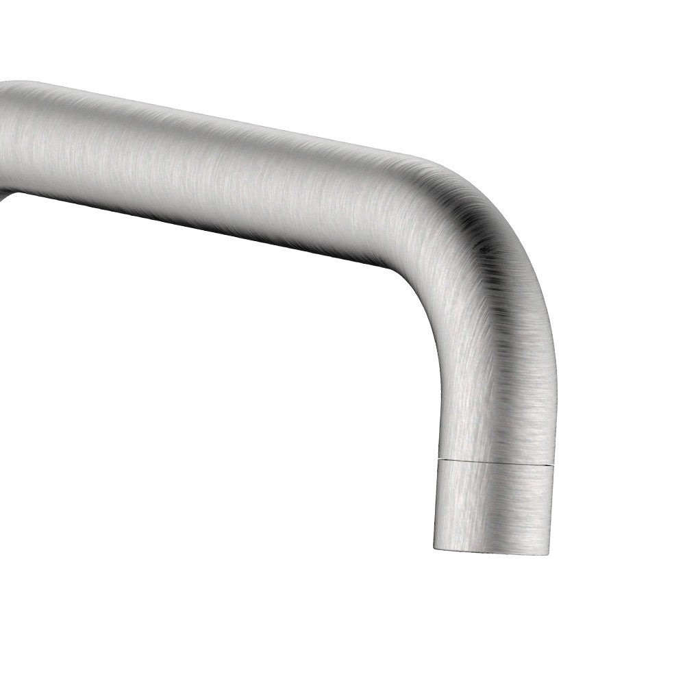 Miscelatore lavello bocca alta in acciaio spazzolato con risparmio acqua – Serie Brooklyn