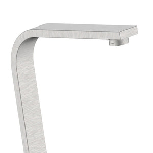 Rubinetto lavello bocca alta in acciaio spazzolato con risparmio acqua – Serie Manhattan