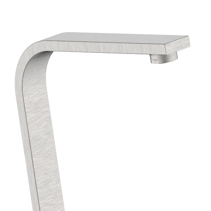 Rubinetto lavello bocca alta in acciaio spazzolato con risparmio acqua – Serie Manhattan