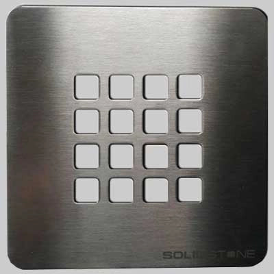 GRIGLIA INOX PER PIATTO DOCCIA ULTRAFLAT  Antracite     MADE IN ITALY