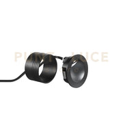SEGNAPASSI LED ONYX NERO TONDO 3W 430LM 3000K IP54 7,4X4,8CM