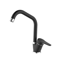 Miscelatore lavello bocca alta nero opaco con risparmio acqua – Serie Allen