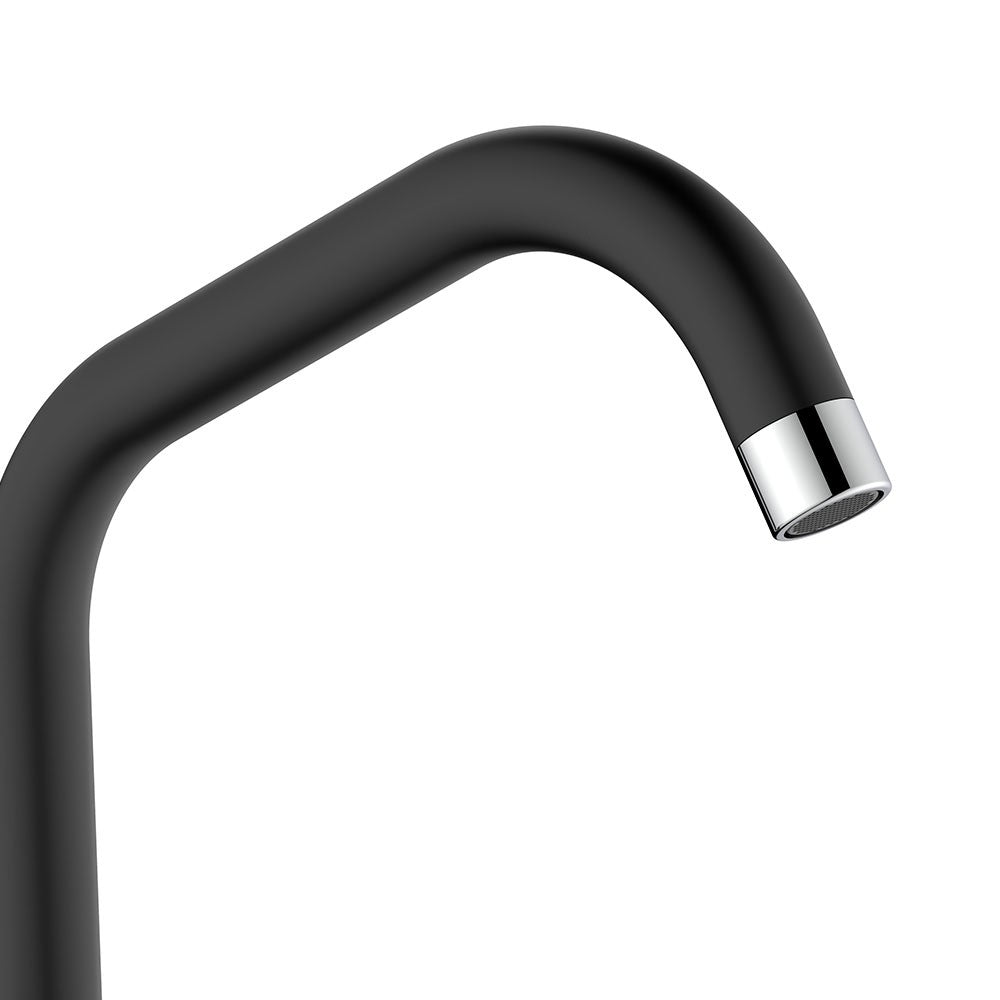 Miscelatore lavello bocca alta nero opaco con risparmio acqua – Serie Allen