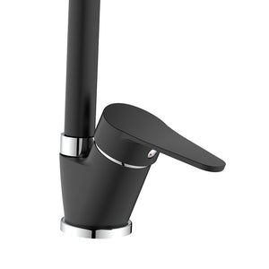 Miscelatore lavello bocca alta nero opaco con risparmio acqua – Serie Allen