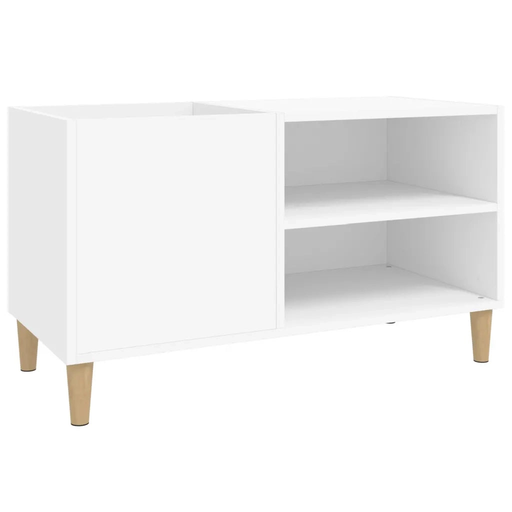 Mobile Porta Dischi Bianco 84,5x38x48 cm in Legno Multistrato