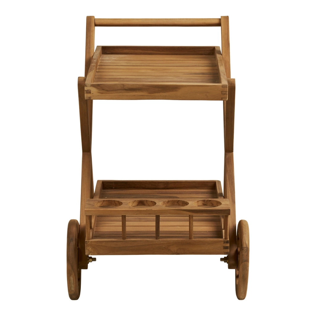 Carrello Pasaku, Marrone, Legno, 50x86x81 cm