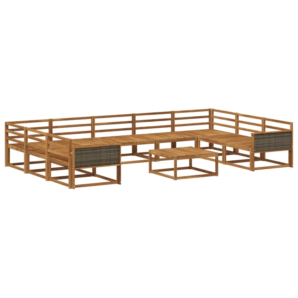 Set di divani da esterno 10 pcs Naturale 3382897