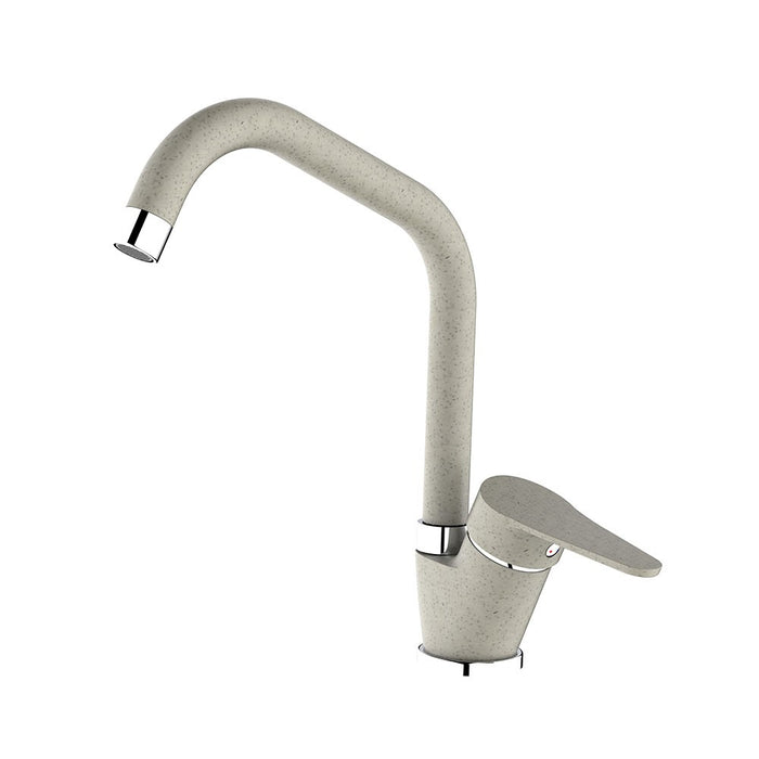 Miscelatore lavello bocca alta finitura pietra con risparmio acqua – Serie Allen