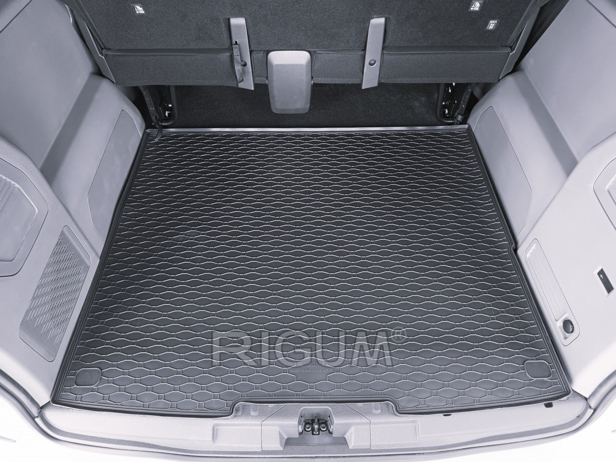 255B-408287 - Tappeto gomma baule per FORD Transit Custom 2024-, VW T7 Caravelle dal 2025-  L2 8/9 posti passo lungo