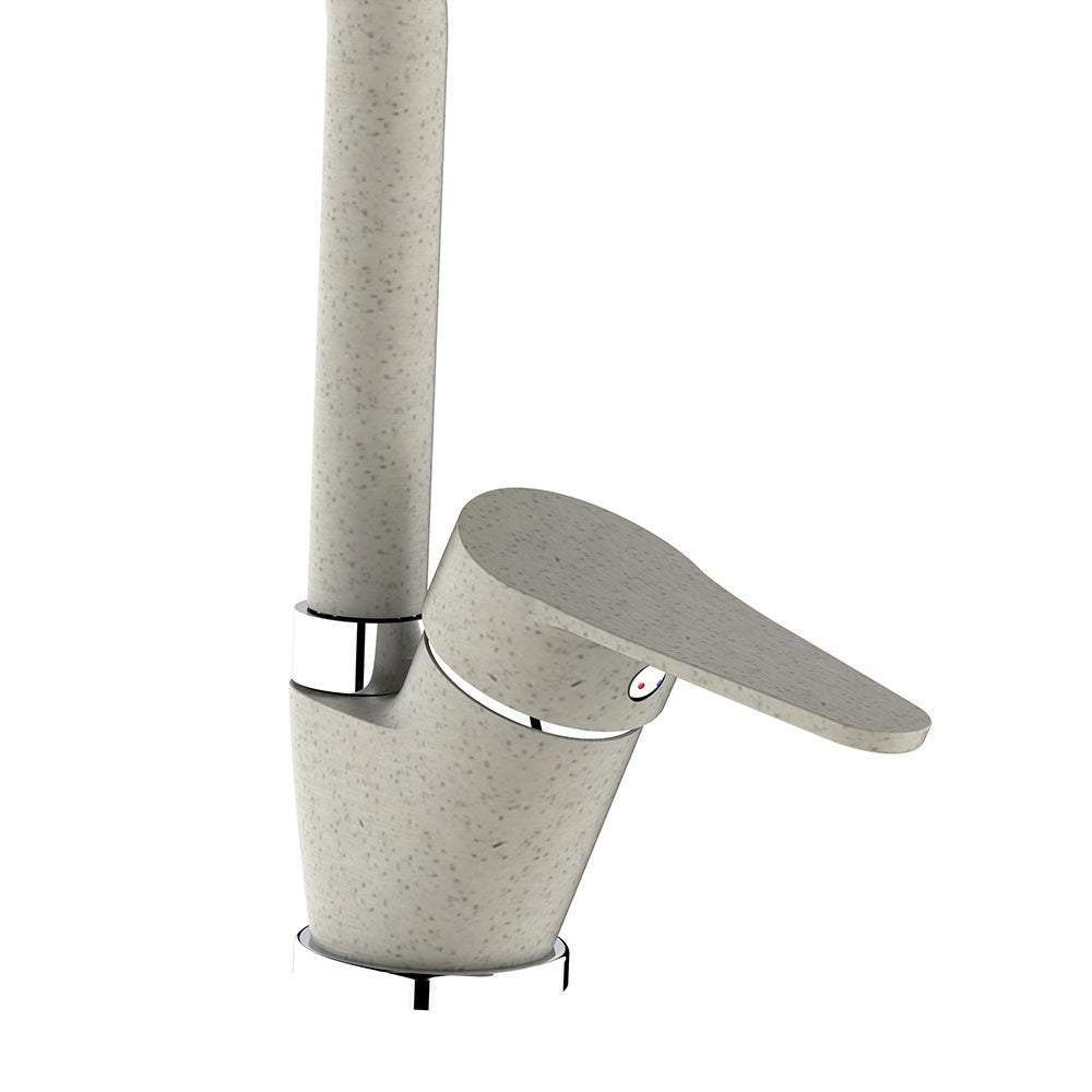 Miscelatore lavello bocca alta finitura pietra con risparmio acqua – Serie Allen