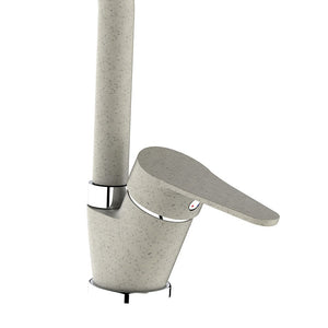 Miscelatore lavello bocca alta finitura pietra con risparmio acqua – Serie Allen