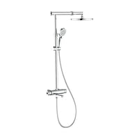 Colonna doccia cromata con braccio e asta estensibili - Serie Samoa