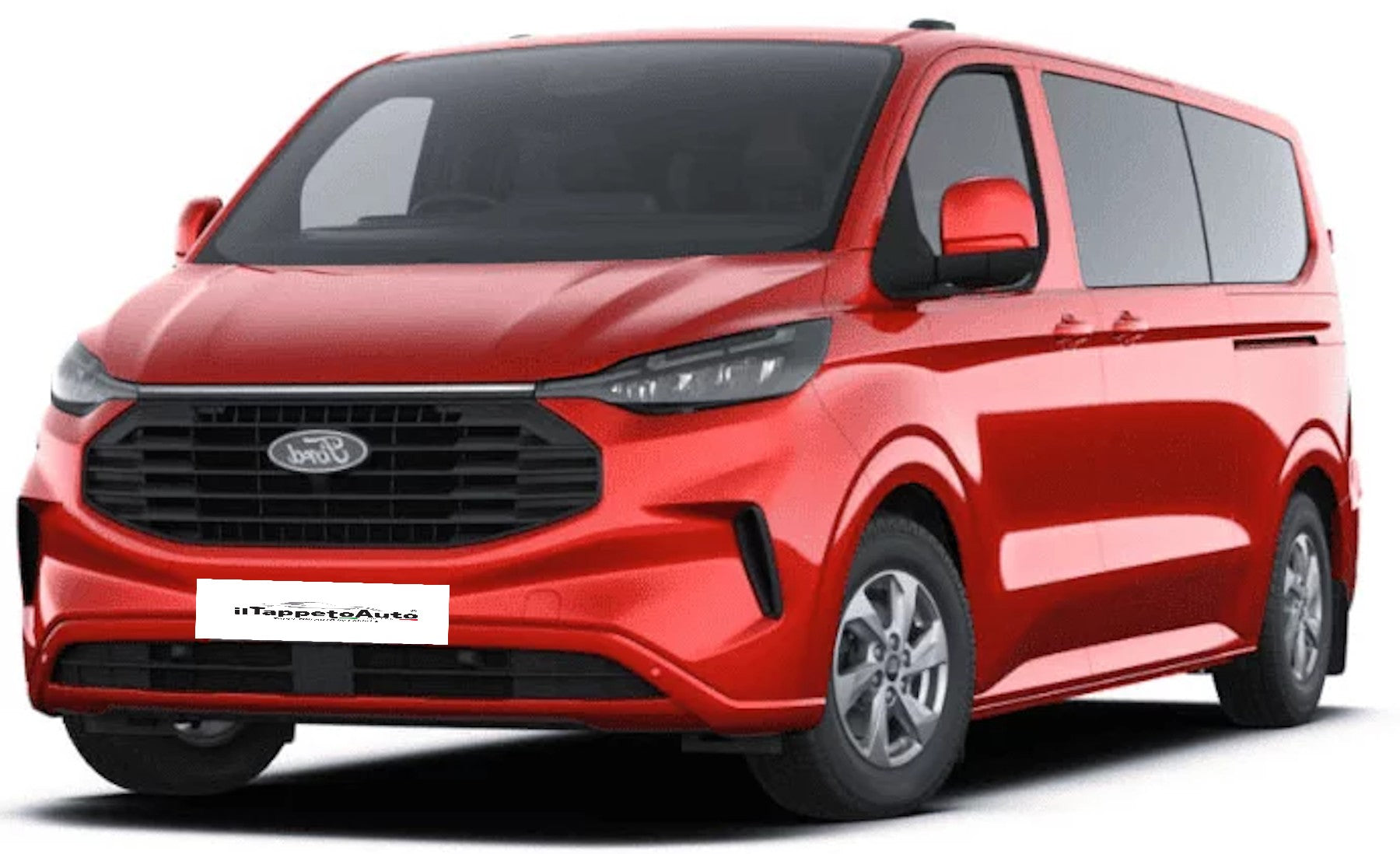 255B-408287 - Tappeto gomma baule per FORD Transit Custom 2024-, VW T7 Caravelle dal 2025-  L2 8/9 posti passo lungo