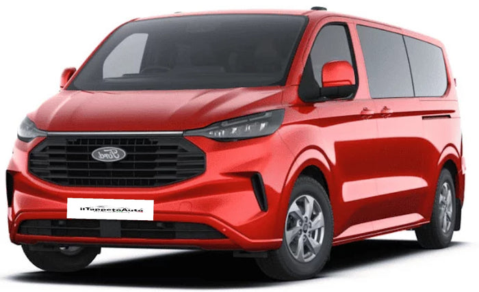 255B-408287 - Tappeto gomma baule per FORD Transit Custom 2024-, VW T7 Caravelle dal 2025-  L2 8/9 posti passo lungo