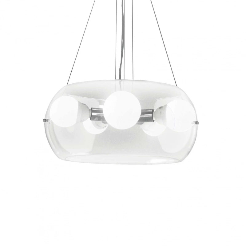 Lampada A Sospensione Audi-10 Sp5 Trasparente Ideal-Lux