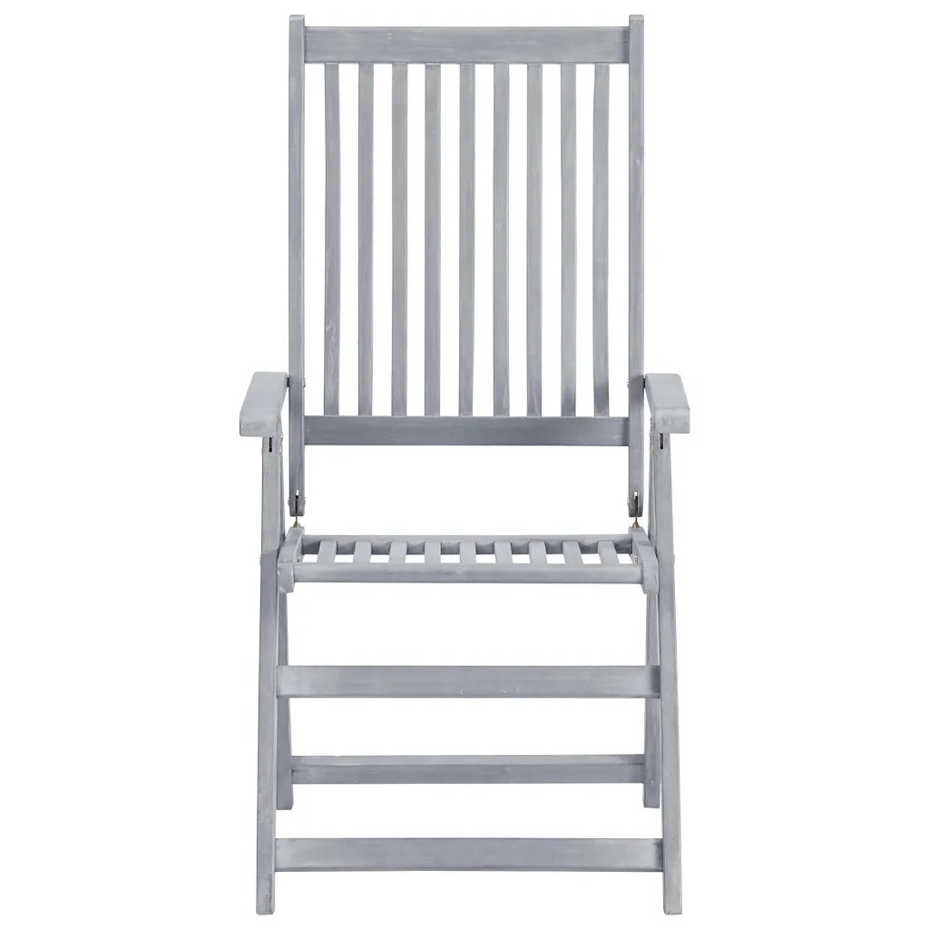 Sedie da Giardino Reclinabili 6 pz con Cuscini Massello Acacia cod mxl 47457