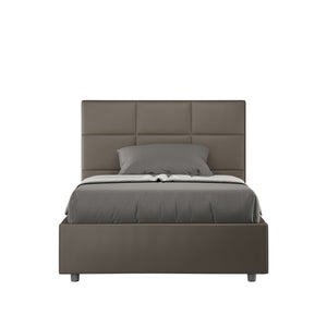 Letto 1 Piazza e Mezzo 120x210 cm Senza Rete Mika Cappuccino