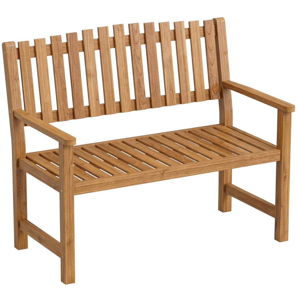 Panchina da Giardino 2 Posti ¨C zephmum ¨C Legno Acacia Naturale