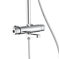 Colonna doccia cromata con braccio e asta estensibili - Serie Samoa
