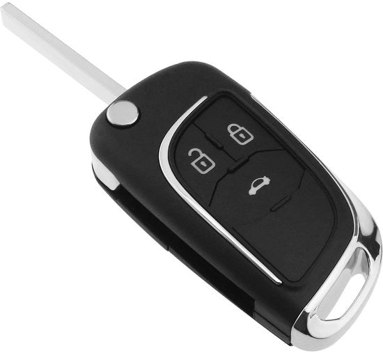 Afstandscontrolli 3 pulsanti - Cassetta ripiegabile - Contenitore chiave - Plastica/Metallo - Compatibile con Opel Astra J/Insignia/Mokka