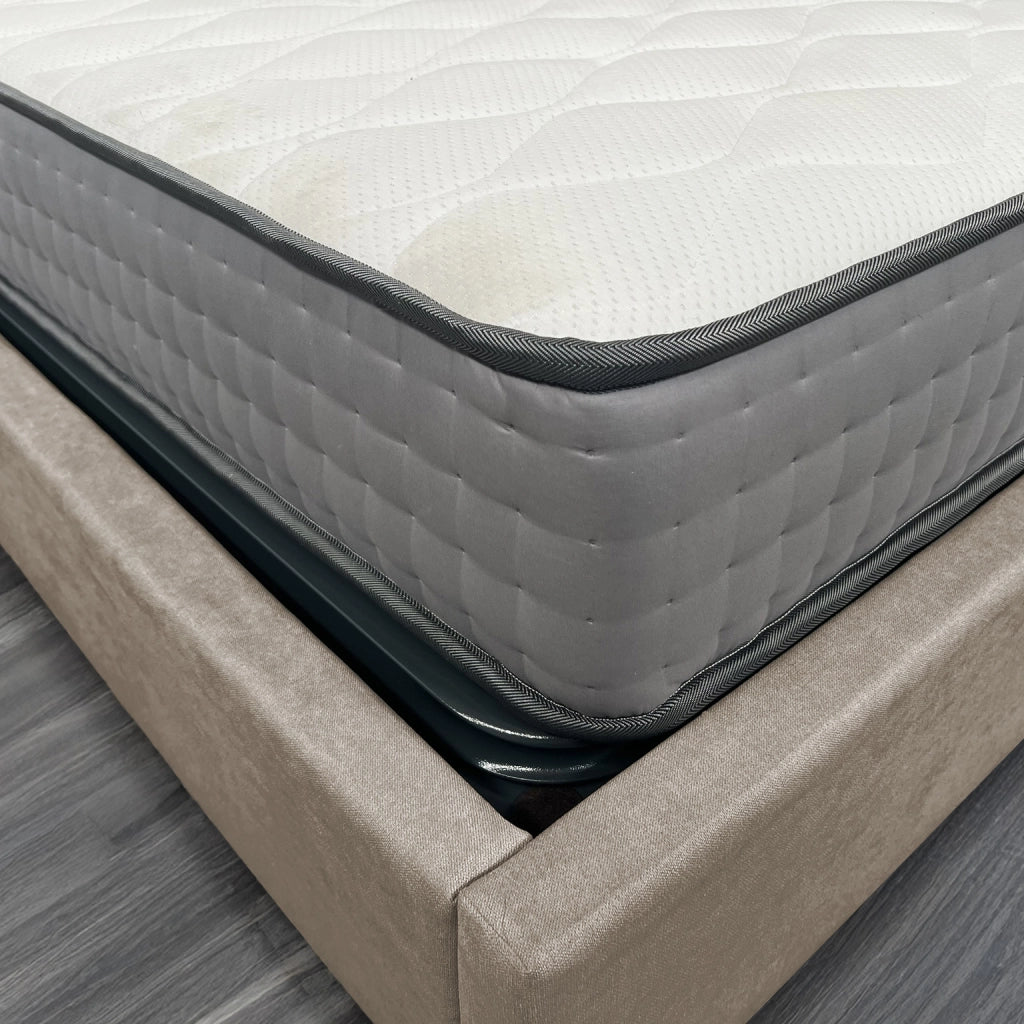 Letto contenitore singolo 80x190 cm con rete ortopedica a doghe, tessuto Enjoy, made in Italy - 54 Elephant