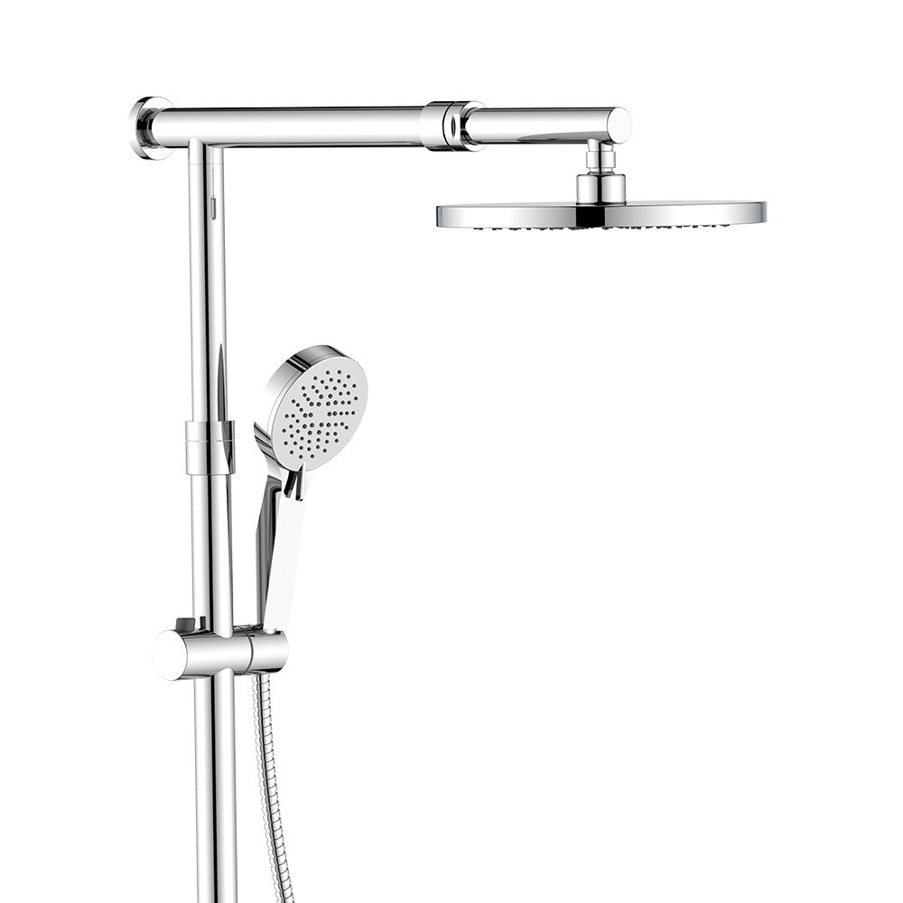 Colonna doccia cromata con braccio e asta estensibili - Serie Samoa