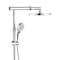 Colonna doccia cromata con braccio e asta estensibili - Serie Samoa