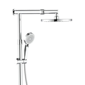 Colonna doccia cromata con braccio e asta estensibili - Serie Samoa