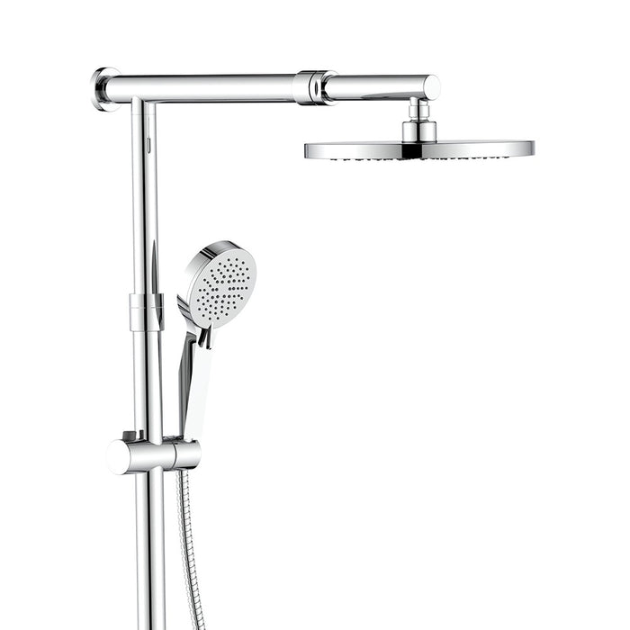 Colonna doccia cromata con braccio e asta estensibili - Serie Samoa