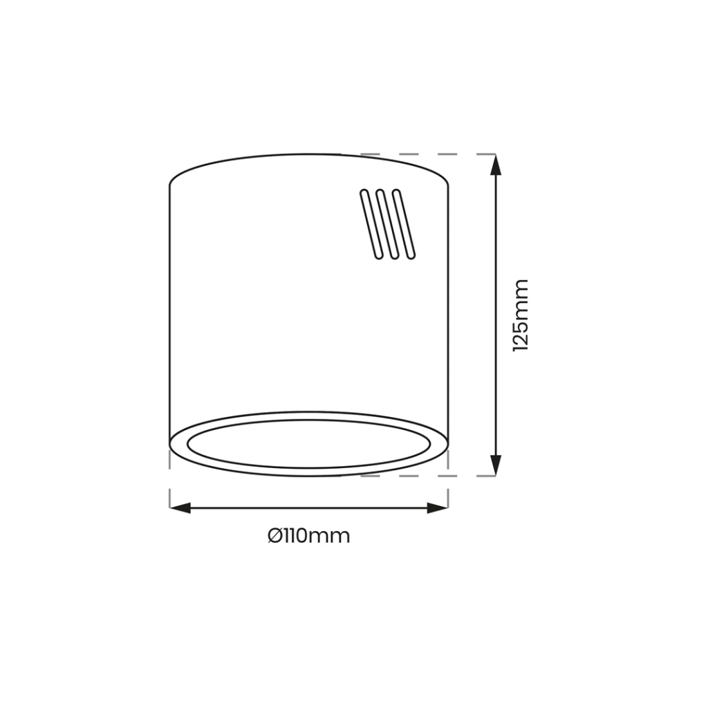 Spot soffitto nero rotondo Ø11cm E27 60W George Milagro