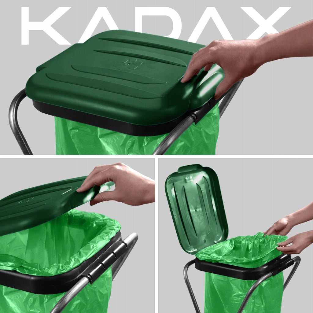 Supporto KADAX per la raccolta differenziata dei rifiuti, 1 posizione, contenitore per sacchi da 120 litri