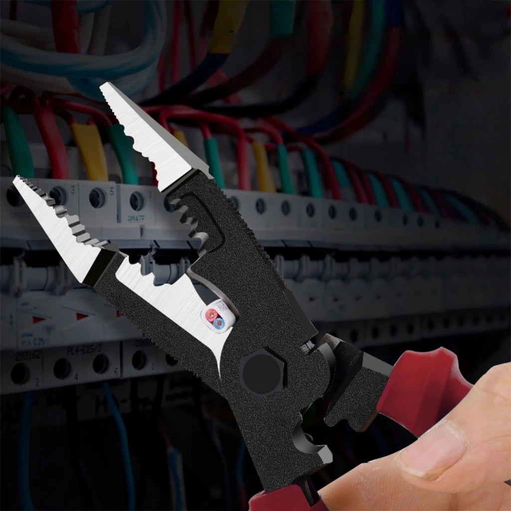 Pinza Elettricista 9 in 1 – Multiuso 215 mm | Acciaio Cr-V, Manico Antiscivolo