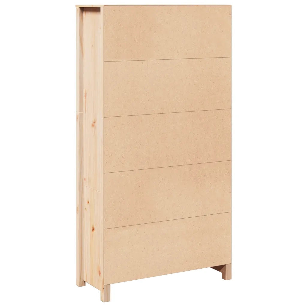 Credenza-Buffet-Armadio da cucina 80x35x154 cm in Legno Massello di Pino