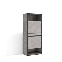 Scarpiera, 60x35x145cm, Camera da letto, Armadio, grigio cemento RF3516