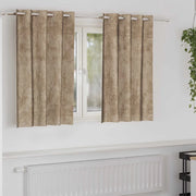 Tende in Velluto 2 pz Champagne 140 x 140 cm Velluto 4107673