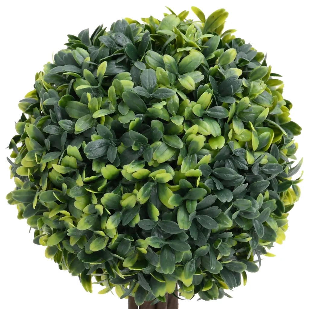 Piante di Bosso Artificiale 2 pz a Sfera con Vaso Verde 41 cm CFW9191872