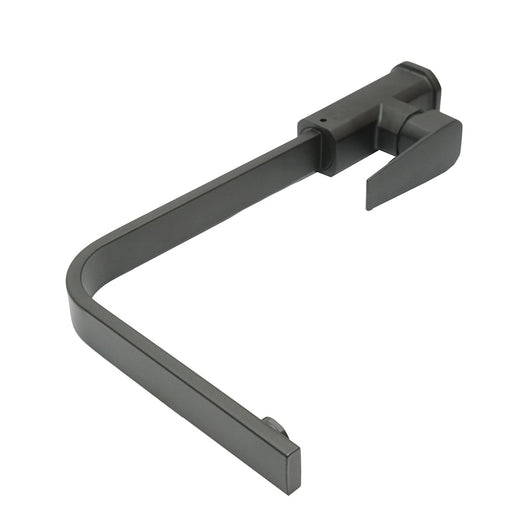 Rubinetto girevole per lavello da cucina, finitura nero opaco, leva singola, lega di zinco, accessori inclusi