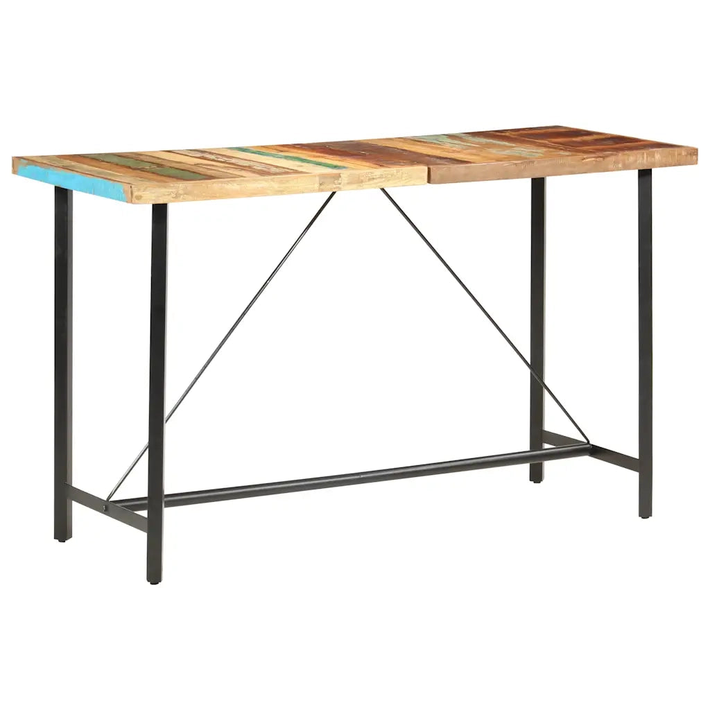 Tavolo da Bar 180x70x107 in Legno Massello di Recupero cod mxl 58545