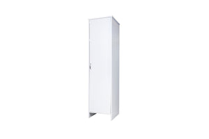 Mobile a Colonna Lavanderia da Esterno 46,5x49x182 cm in PVC Bianco