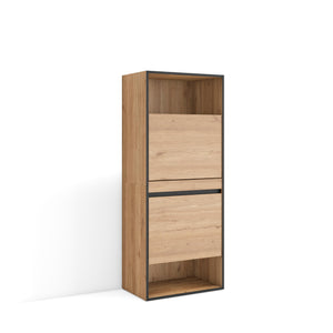 Scarpiera, 60x35x145cm, Camera da letto, Armadio, colore Rovere RF3534