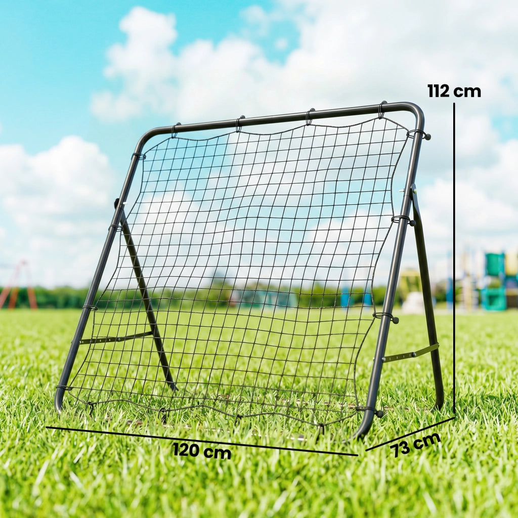 Rete Allenamento Calcio 5 Angoli Regolabili ¨C Zephmum ¨C Nero