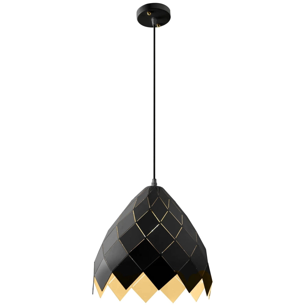 Lampada Da Soffitto Pensile Metallico Nero APP338-1CP