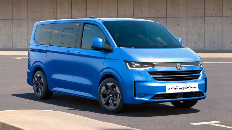 RIGUM906486 - SECONDA FILA per  Ford Transit Custom 9 posti dal 2024-, VW Transporter T7 Caravelle dal 2025-