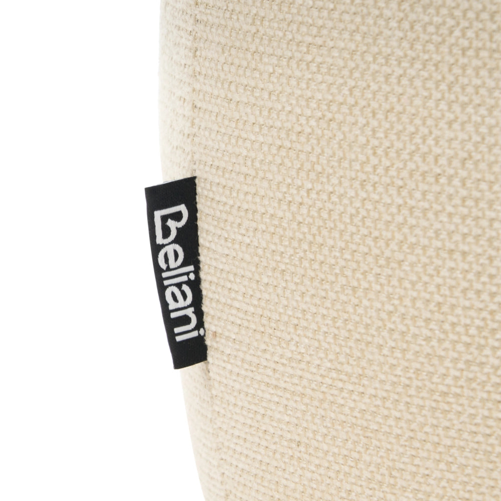 Panca rettangolare in tessuto beige chiaro 69 x 38, poggiapiedi, elemento decorativo per soggiorno e camera da letto