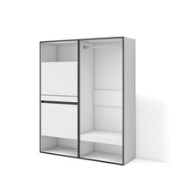 Scarpiera, 120x35x145cm, Camera da letto, Armadio Aperto, Bianco RF3511