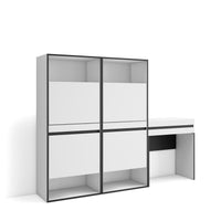 Scarpiera, 190x35x145cm, Camera da letto, Tavolo da toeletta, Bianco RF3503