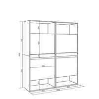 Scarpiera, 120x35x145cm, Camera da letto, Armadio, Bianco RF3513