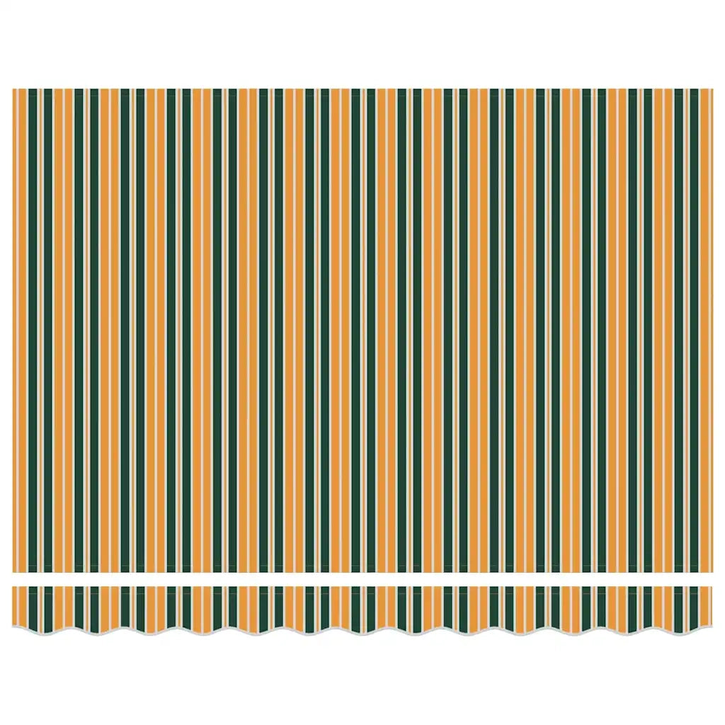 Tenda Retrattile Verde e giallo 350 x 250 cm 3330451